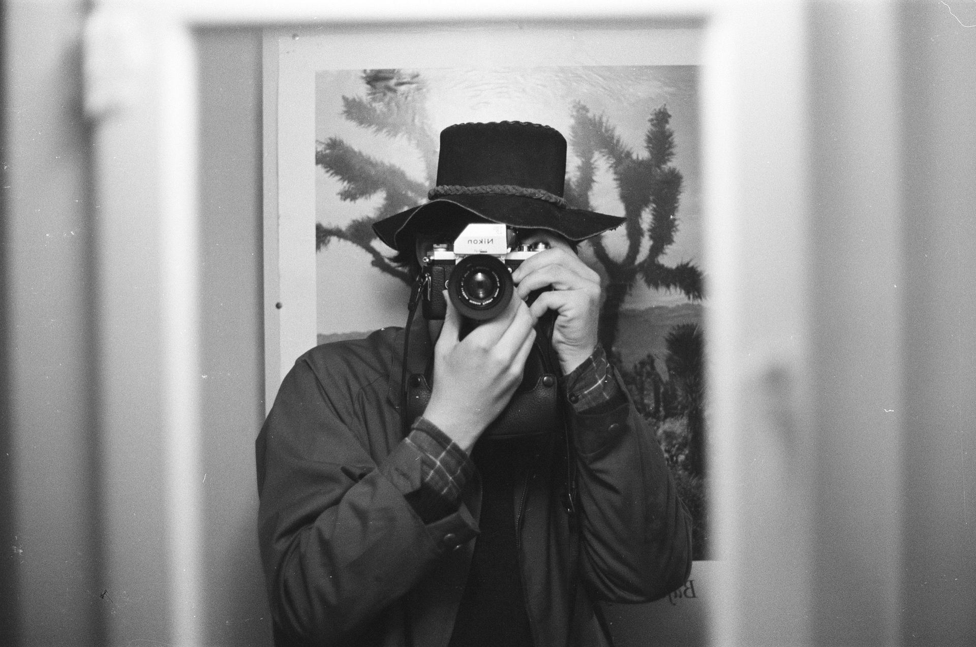 Malcolm Smith self-portrait with camera